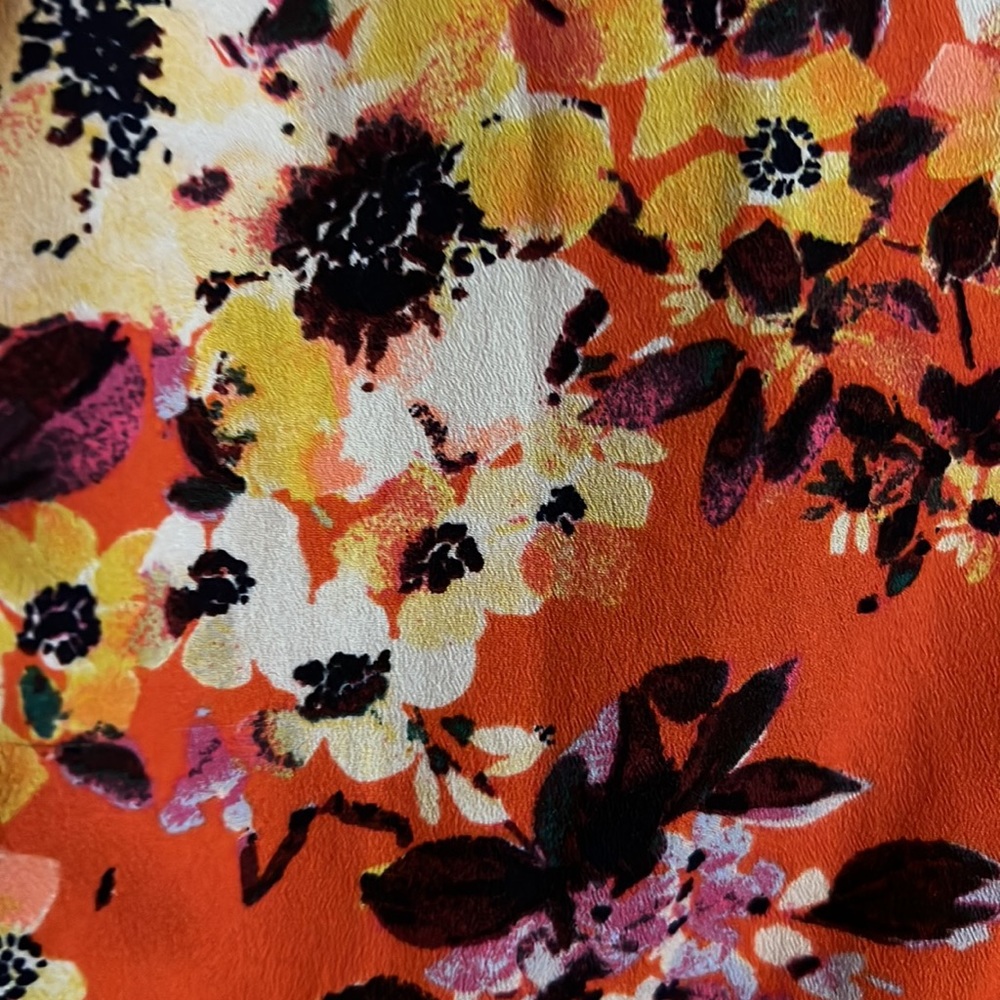 a new day sleeveless button down blouse
Size: Large
Color: Orange/Red - Picture 6 of 16
